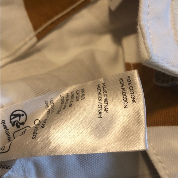 BDG Urban Outfitters UO Joey gold‎ white striped full leg pants size 31 - Picture 8 of 8